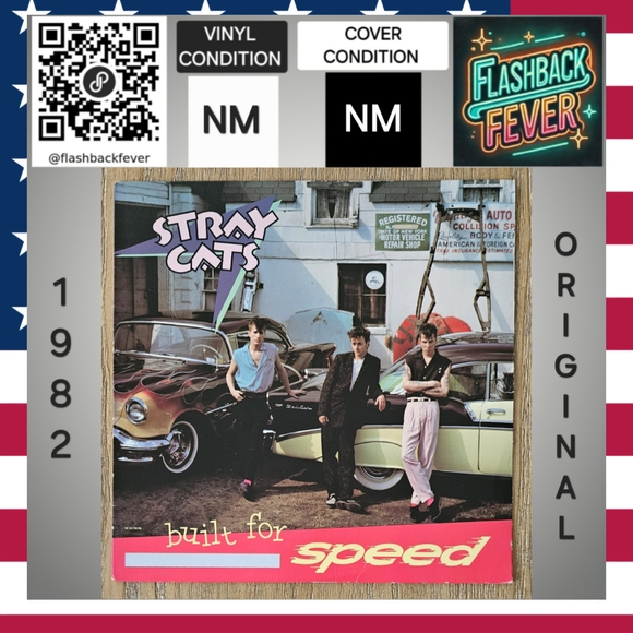 STRAY CATS•Built For Speed•EMI America (#St 517070)•Carrolton Pressing - Picture 1 of 9